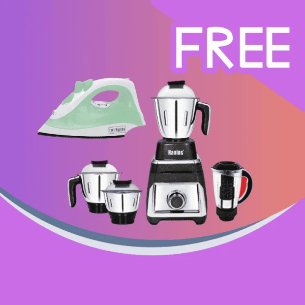 Havins 1000W Juicer Mixer Grinder (4 Jars) & 1600W Steam Iron}