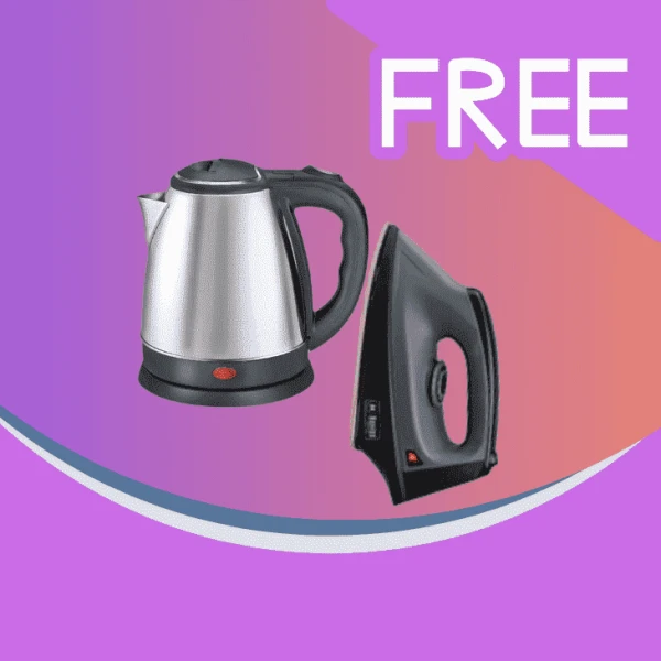 2-in-1 Home Comfort Combo: Electric Kettle + Dry Iron}