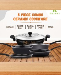 Enamelware Maharani Cookware Set (5-Piece)