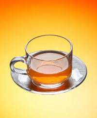 Premium Glass Tea Cup and Saucer Set of 6