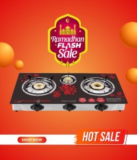 Surya crystal 3 burner auto ignition gas stove